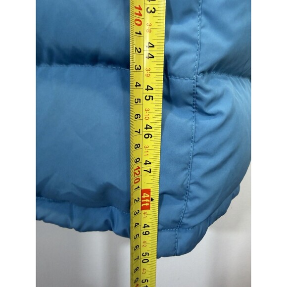 LL BEAN WOMEN CLASSIC PURPLE GOOSE DOWN WINTER WARMER Puffer COAT PARKA Blue L - Picture 5 of 13